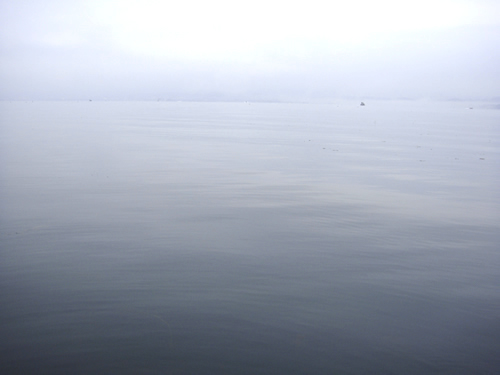 琵琶湖でフローター