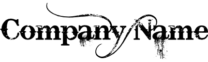 ウェスタン調のロゴ