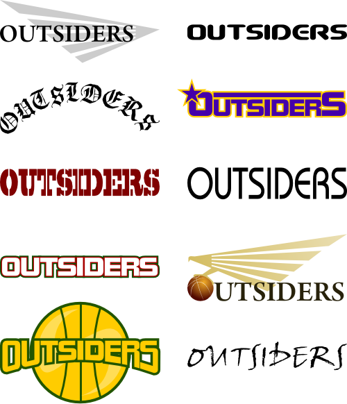 バスケットボールチームのロゴデザイン